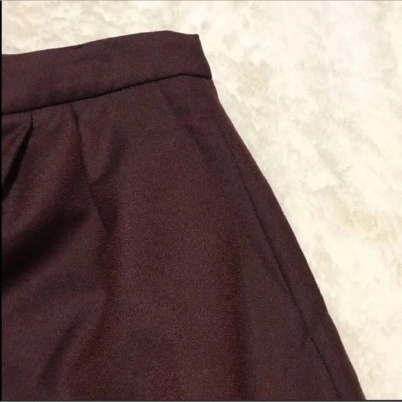 NWT Faconnable Egg Plant Pleated Faux Wrap Skirt - Picture 3 of 10